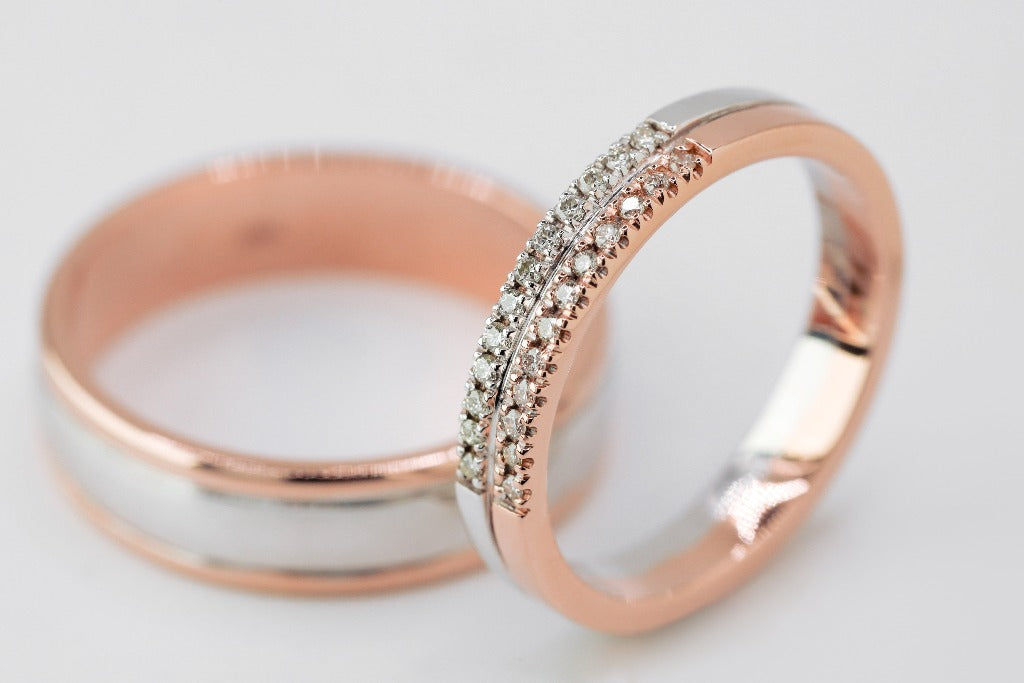 Groom: Plain Bride: .005ct- 12pcs each color