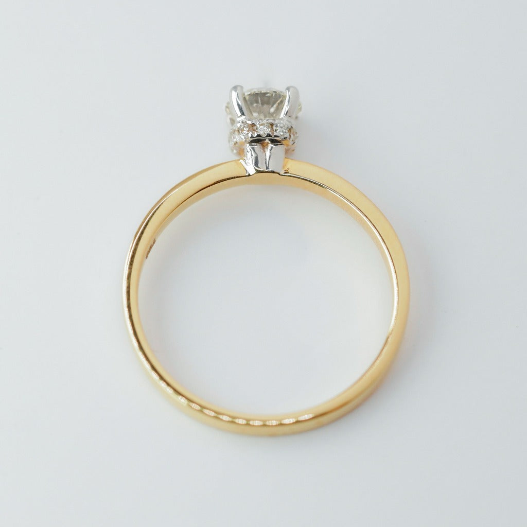 .50ct- round cut .005ct- hidden halo