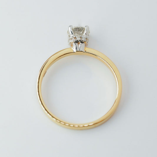 .50ct- round cut .005ct- hidden halo