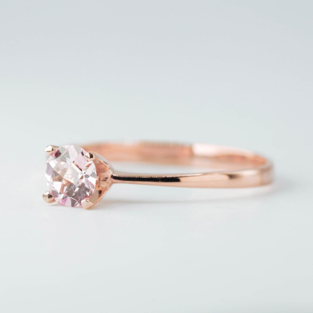 .50ct - round cut, pink tourmaline gemstone