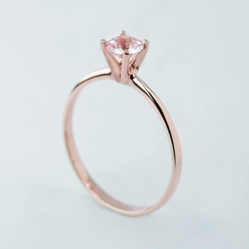 .50ct - round cut, pink tourmaline gemstone