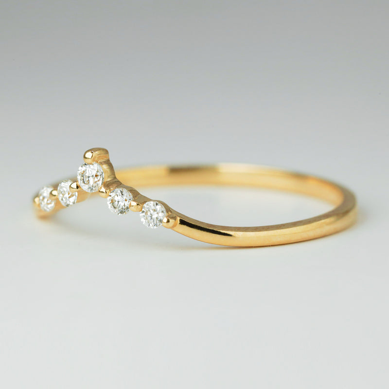 Cushion Cut Floral Diamond Ring in Yellow, Rose or White Gold